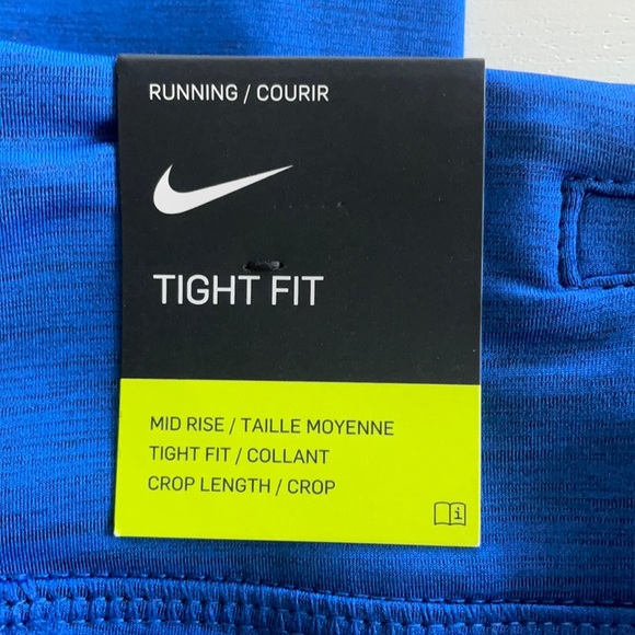 ❗️NIKE RUNNING DRI FIT MID RISE MESH CROP LEGGINGS - Picture 4 of 15